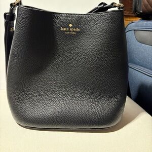 Kate Spade Black Textured Shoulder Bag